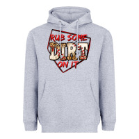 Heather Grey rub some dirt on it baseball Heavyweight Hoodie - Jasminsmagicworld