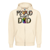 Sandshell proud autism dad Zipper Hoodie - SublimationCraftShop