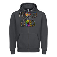 Smoke proud autism dad Zipper Hoodie - SublimationCraftShop