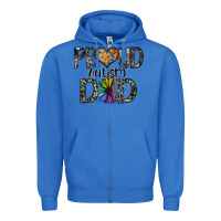 True Royal proud autism dad Zipper Hoodie - SublimationCraftShop
