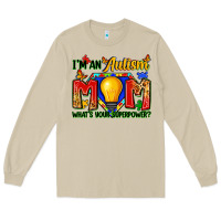 Mushroom i'm an autism mom what's your superpower Long Sleeve Tee - Zillion Design Studio