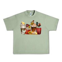 Coffee Cups Rooster Urban Heavy Tee | Teevron