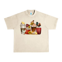 Sandshell coffee cups rooster Urban Heavy Tee - texasbilliewilder