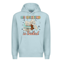 Blue Mist my weekend is booked Premium Hoodie - MaliasSmallBusiness