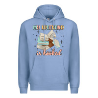 Colony Blue my weekend is booked Premium Hoodie - MaliasSmallBusiness