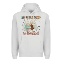 Dove Grey my weekend is booked Premium Hoodie - MaliasSmallBusiness
