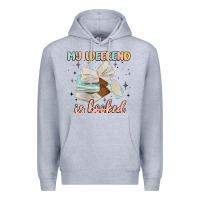Heather Grey my weekend is booked Premium Hoodie - MaliasSmallBusiness