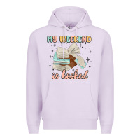 Lilac my weekend is booked Premium Hoodie - MaliasSmallBusiness