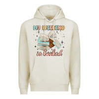 Oatmeal Heather my weekend is booked Premium Hoodie - MaliasSmallBusiness