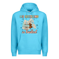 Ocean Blue my weekend is booked Premium Hoodie - MaliasSmallBusiness