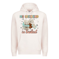 Pale Pink my weekend is booked Premium Hoodie - MaliasSmallBusiness