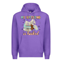 Purple my weekend is booked Premium Hoodie - MaliasSmallBusiness