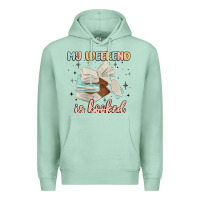 Seafoam my weekend is booked Premium Hoodie - MaliasSmallBusiness
