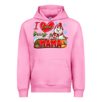 Fuchsia Pink i love being a mama Urban Hoodie - MaliasSmallBusiness