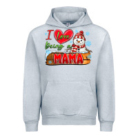 Heather Grey i love being a mama Urban Hoodie - MaliasSmallBusiness