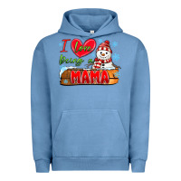 Pigment Pebble Blue i love being a mama Urban Hoodie - MaliasSmallBusiness