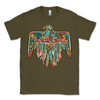 Army Green wild soul thunderbird Classic Tee - BarkalooDesign