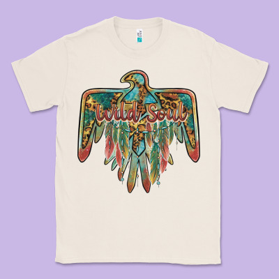 Wild Soul Thunderbird Classic Tee Designed By Barkaloodesign