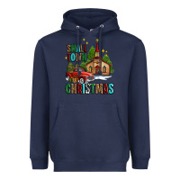 Navy small town christmas church western truck Heavyweight Hoodie - AdoDesignShop