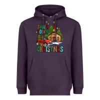 Plum small town christmas church western truck Heavyweight Hoodie - AdoDesignShop