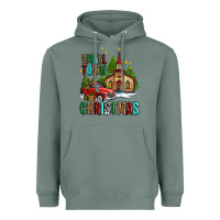 Sage small town christmas church western truck Heavyweight Hoodie - AdoDesignShop