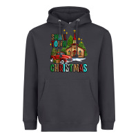 Smoke small town christmas church western truck Heavyweight Hoodie - AdoDesignShop