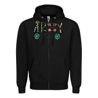 Black army mom Zipper Hoodie - SublimationCraftShop