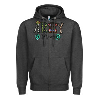 Charcoal Heather army mom Zipper Hoodie - SublimationCraftShop