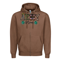 Chestnut army mom Zipper Hoodie - SublimationCraftShop