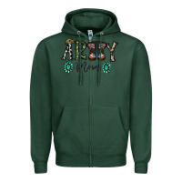 Sports Green army mom Zipper Hoodie - SublimationCraftShop