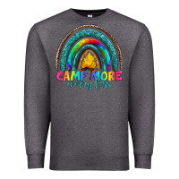 Charcoal Heather camp more worry less Premium Sweatshirt - Artiststas