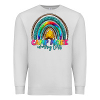 Dove Grey camp more worry less Premium Sweatshirt - Artiststas