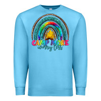 Ocean Blue camp more worry less Premium Sweatshirt - Artiststas