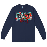 Navy ekg tech Long Sleeve Tee - texasbilliewilder