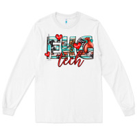 White ekg tech Long Sleeve Tee - texasbilliewilder