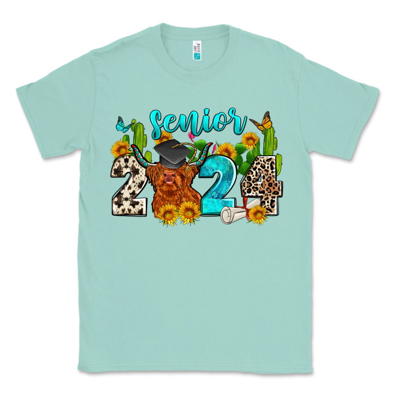 Senior 2024 Cow Classic Tee by Zillion Design Studio | Teevron