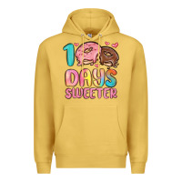 Antique Gold 100 days sweeter Premium Hoodie - MaliasSmallBusiness