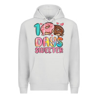Dove Grey 100 days sweeter Premium Hoodie - MaliasSmallBusiness