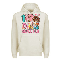 Oatmeal Heather 100 days sweeter Premium Hoodie - MaliasSmallBusiness