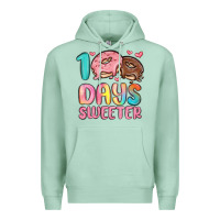 Seafoam 100 days sweeter Premium Hoodie - MaliasSmallBusiness