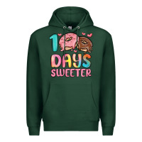 Sports Green 100 days sweeter Premium Hoodie - MaliasSmallBusiness