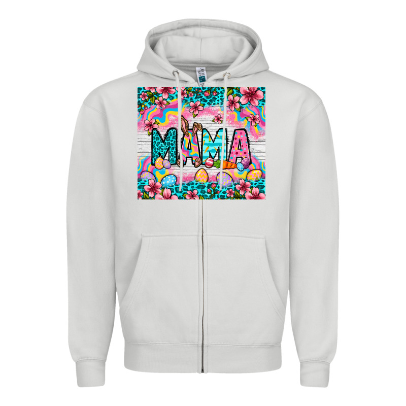 Easter Mama Leopard Tumbler Easter Day Zipper Hoodie by Neo Western | Teevron