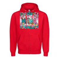 Red Easter Mama Leopard tumbler Easter Day Zipper Hoodie - Neo Western