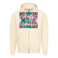 Sandshell Easter Mama Leopard tumbler Easter Day Zipper Hoodie - Neo Western