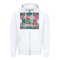 White Easter Mama Leopard tumbler Easter Day Zipper Hoodie - Neo Western