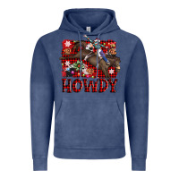 Vintage Denim rodeo christmas howdy Vintage Hoodie - AdoDesignShop