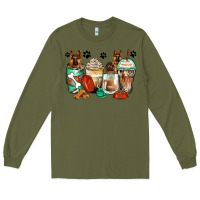 Army Green german shepherds coffee cups Long Sleeve Tee - Zillion Design Studio