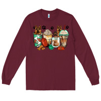 Burgundy german shepherds coffee cups Long Sleeve Tee - Zillion Design Studio