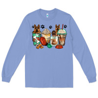 Colony Blue german shepherds coffee cups Long Sleeve Tee - Zillion Design Studio