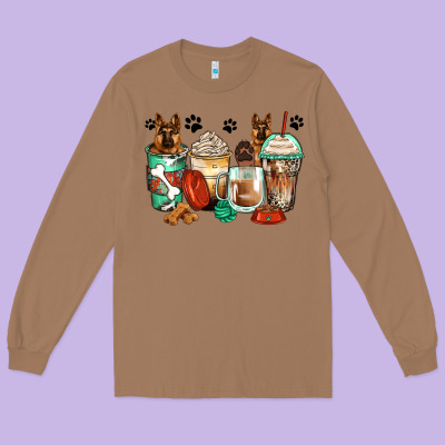 German Shepherds Coffee Cups Long Sleeve Tee Designed By Zillion Design Studio